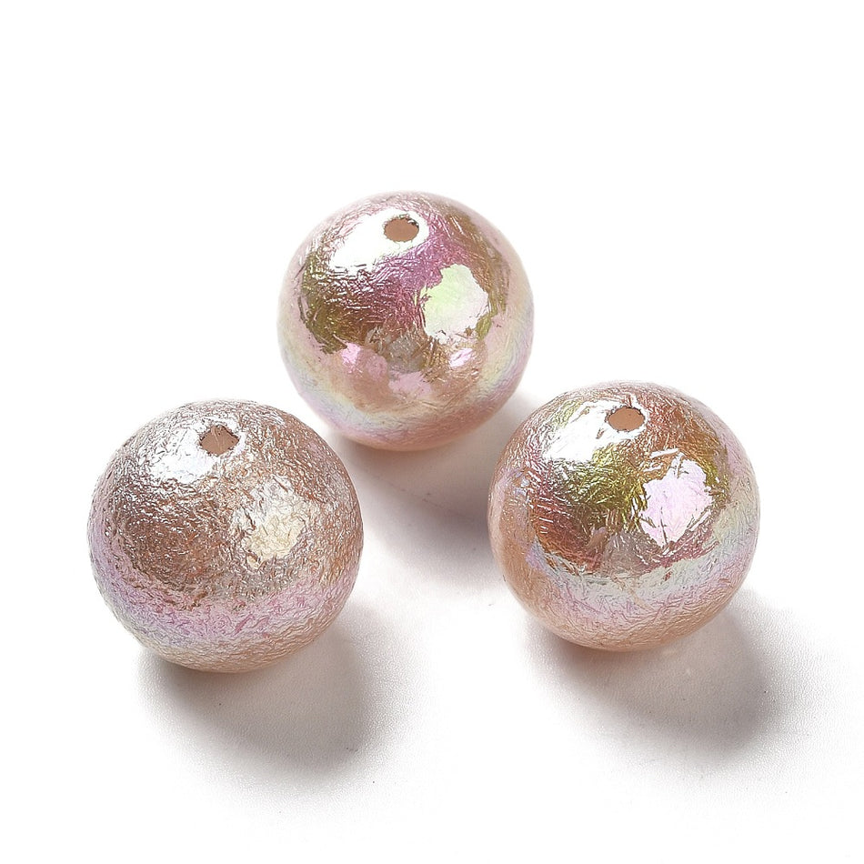 AB Round Acrylic Beads 20mm, 4pcs