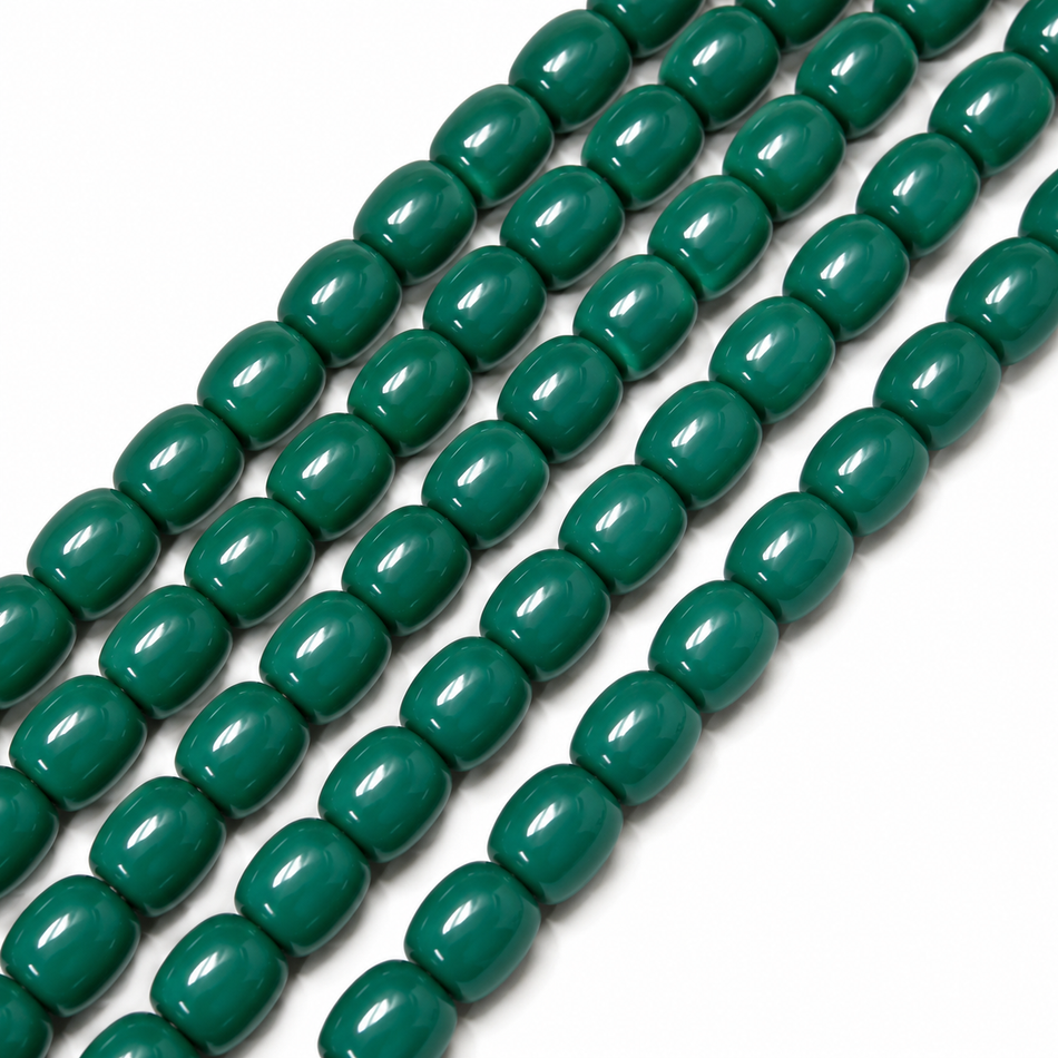 Barrel Bead Resin Strand, 12mm