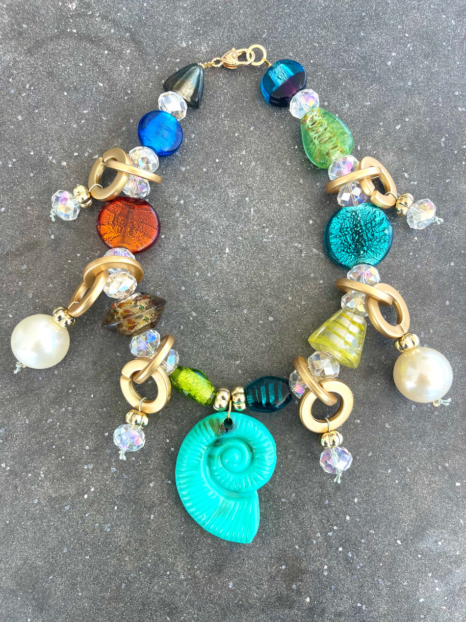 DIY Statement Necklace Kit – “Ocean Fantasy” by Damaris Beads