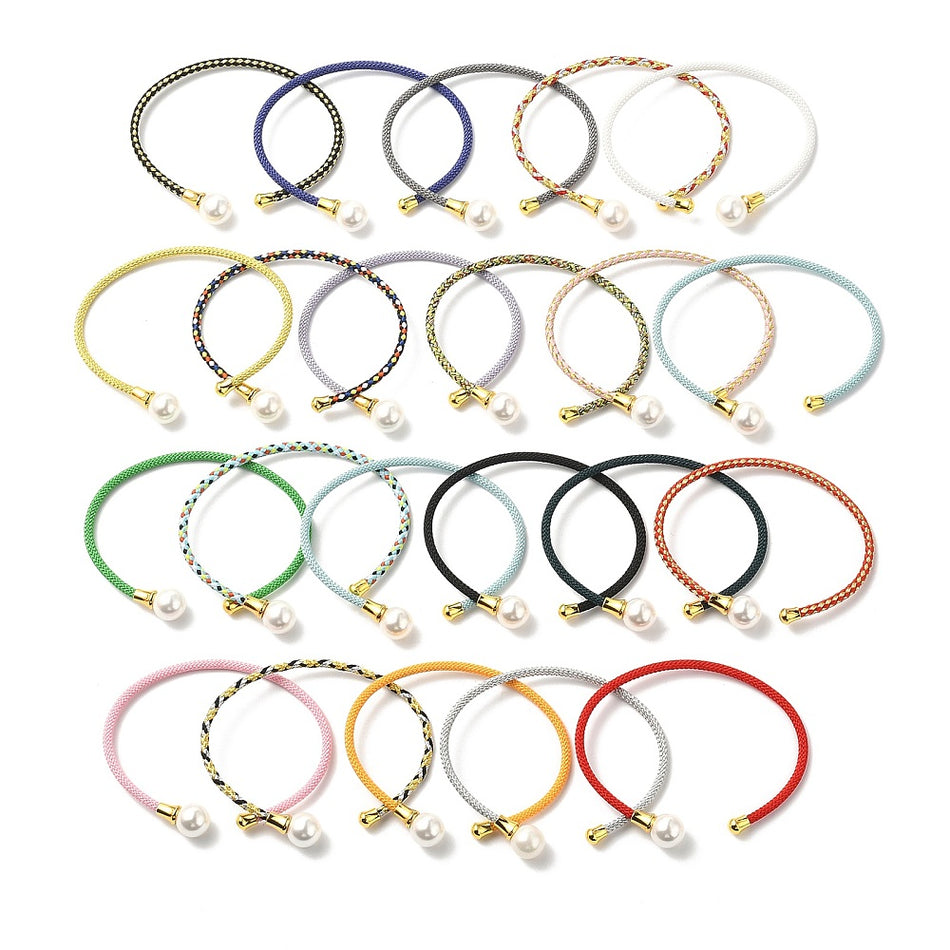 Random Color Ready-to-Wear Pearl Bangle, 62x57mm, 1pc