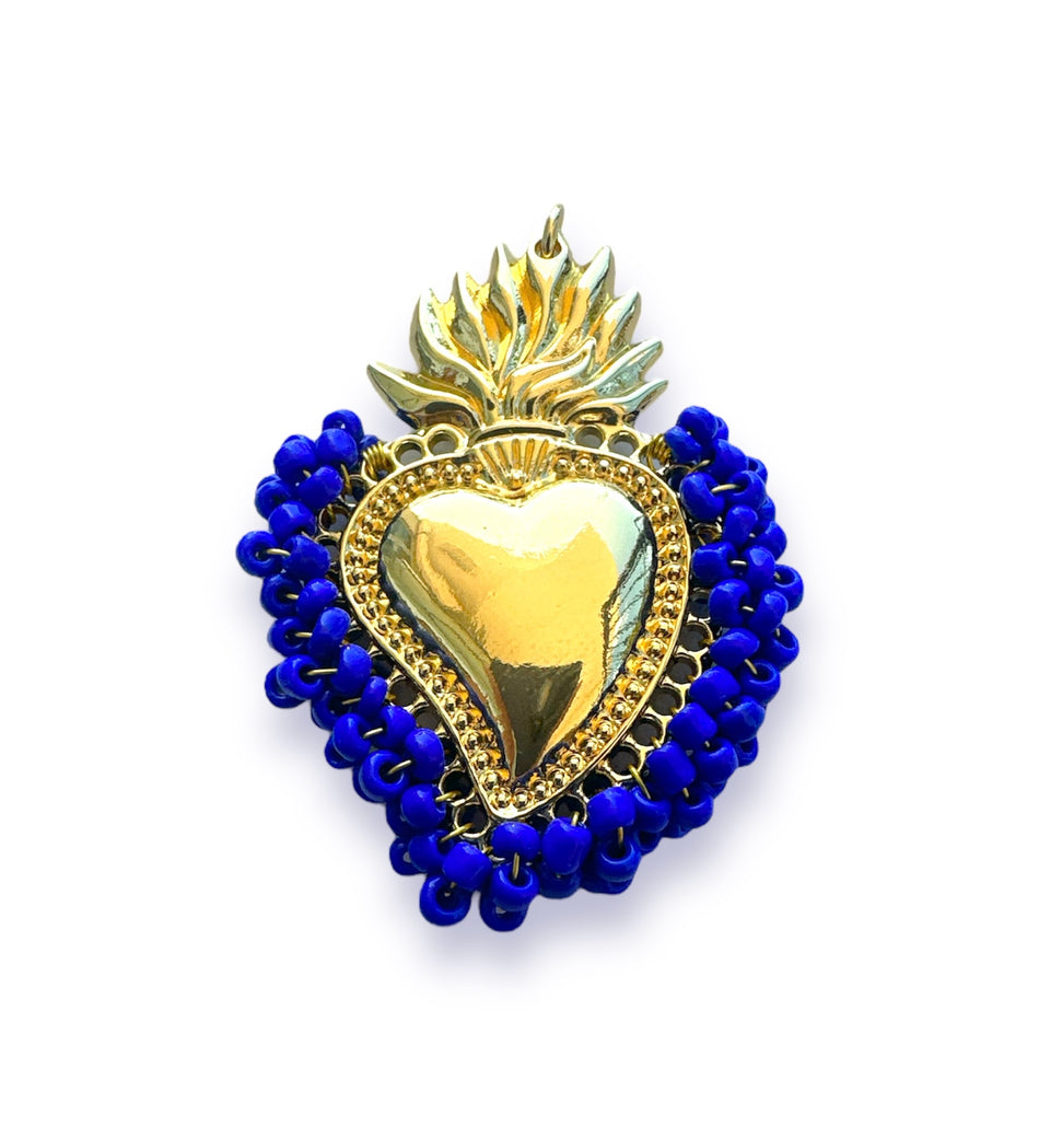 Gold-Filled Sacred Heart Pendant, 1pc