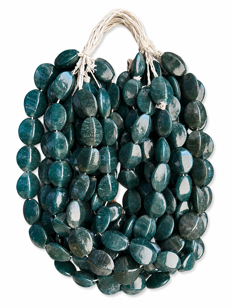 Lampwork Oval Beads Strand, Bead Size 26mm