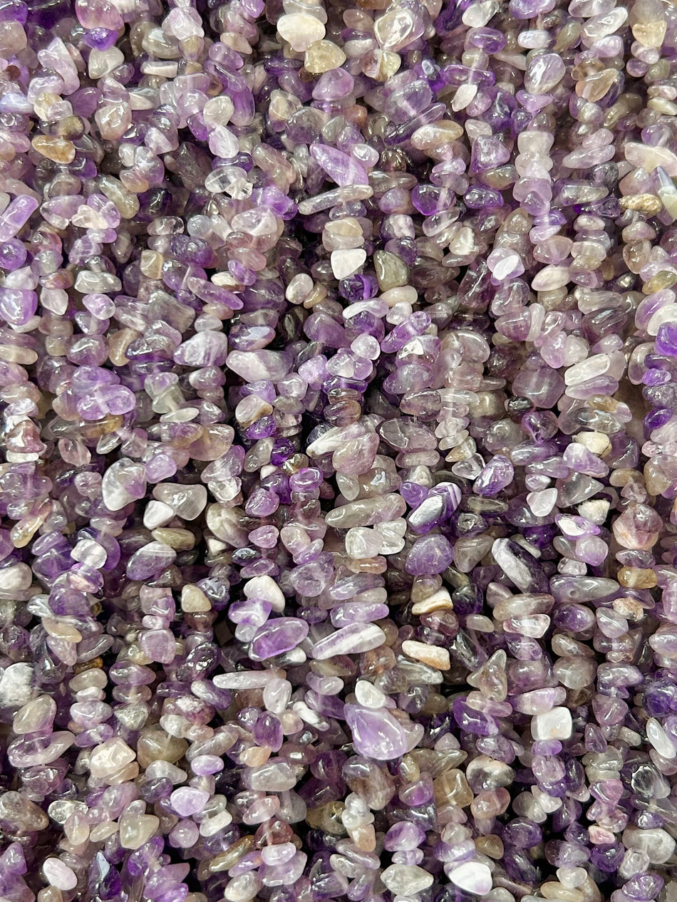 Amethyst Chip Bead Strand, 6-8mm