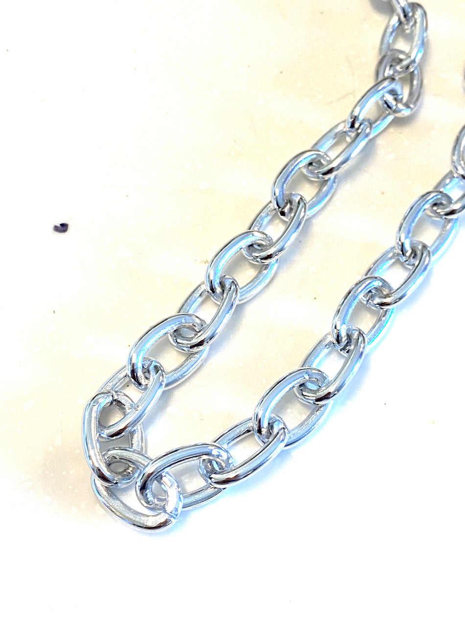 Silver Aluminum Chain, 1 Yard