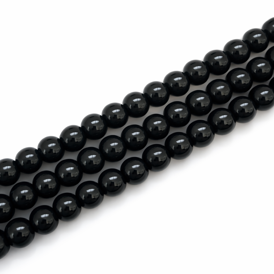 Round Electroplated Glass Bead 6mm Strand