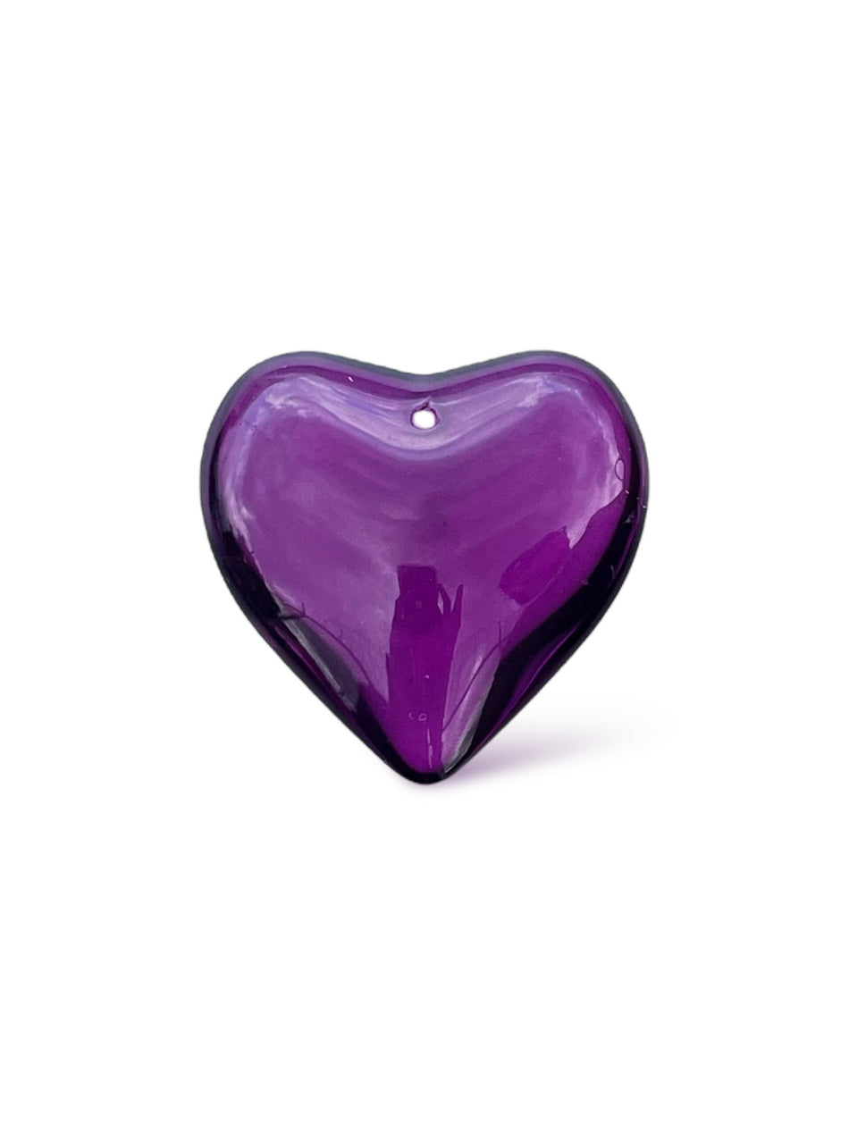 Crystal Heart Pendant, 1pc