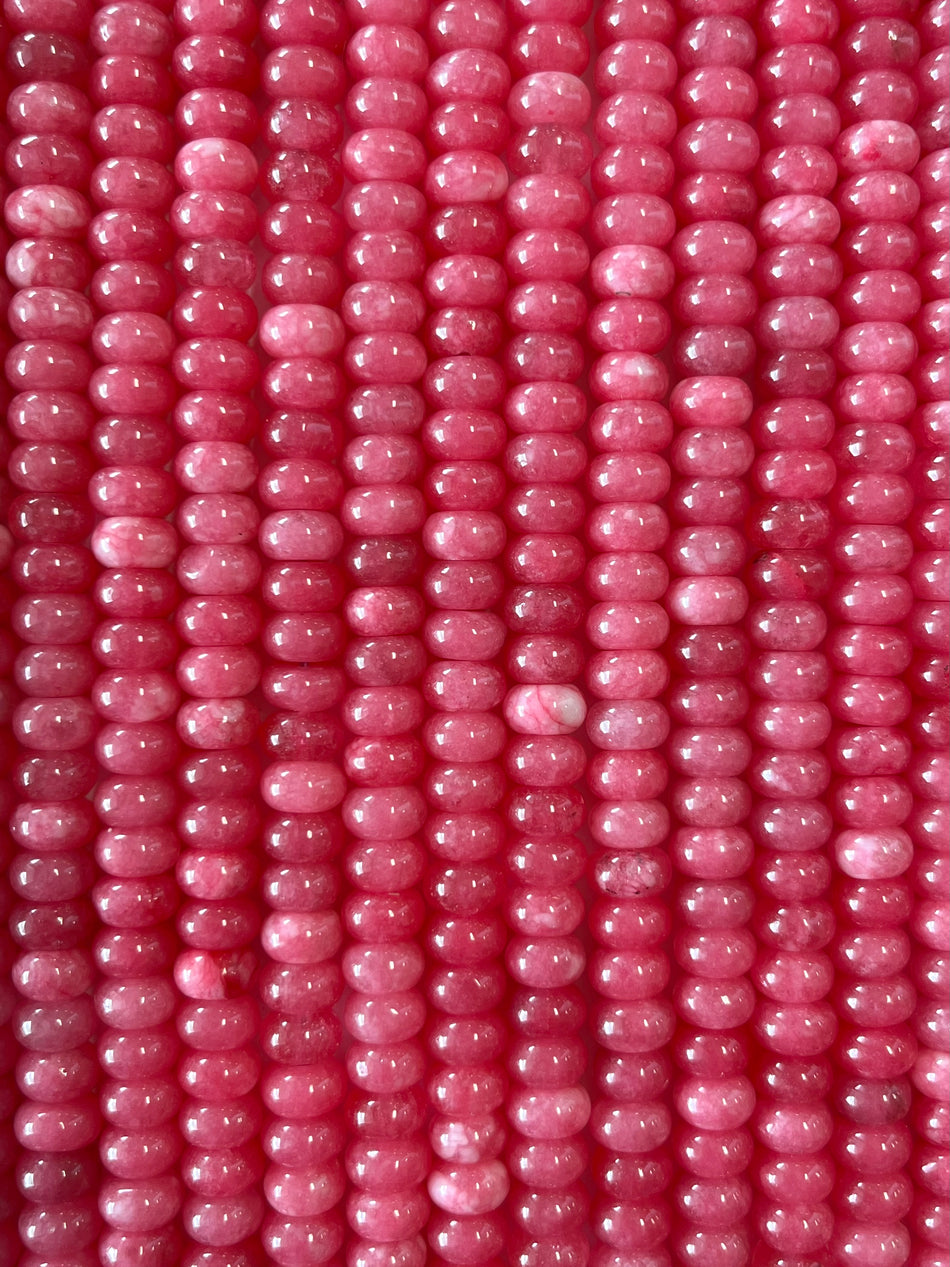 Rondelle Jade Bead Strand, 8mm