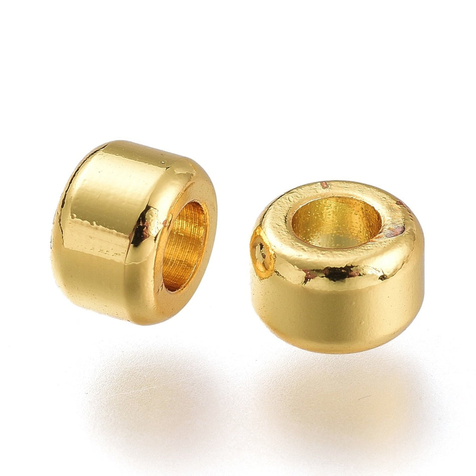 Gold-Filled Barrel Spacer Beads 6mm, 10pcs