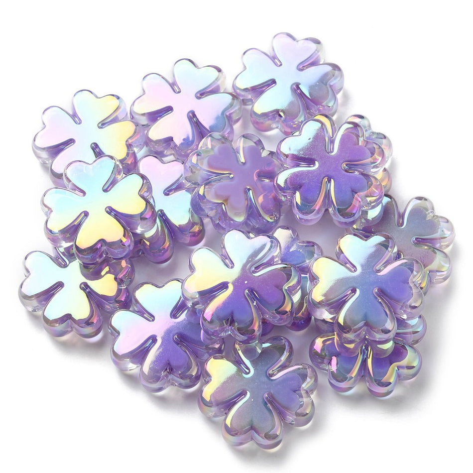 Clover Acrylic Bead 25mm, 5pcs