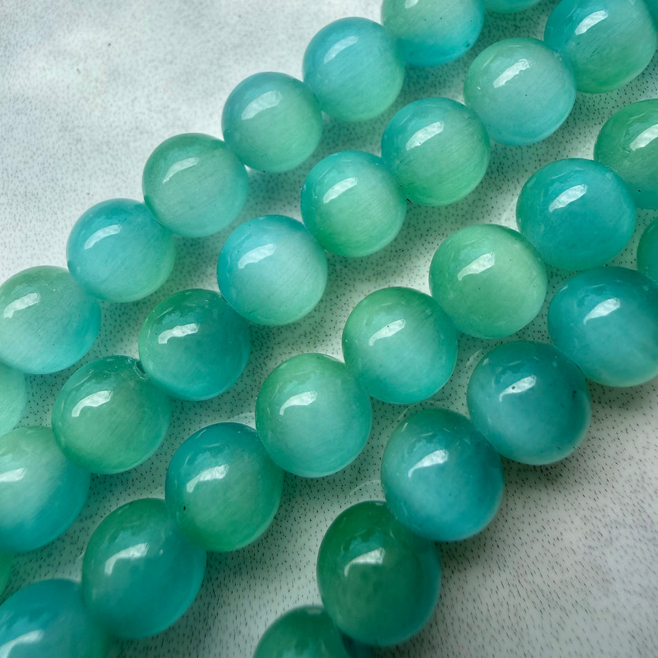 Round Cat Eye Bead 8mm Strand