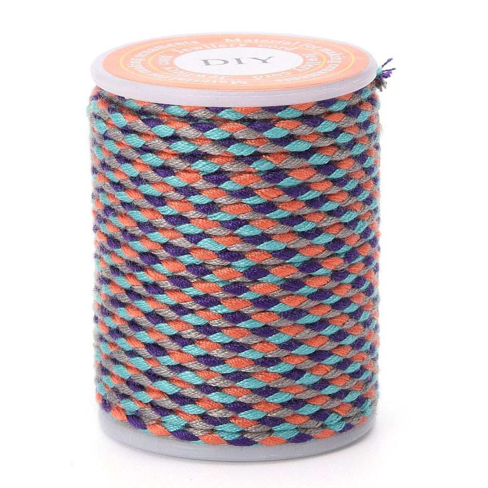 Multicolor Macrame Cord Roll, 1.5mm