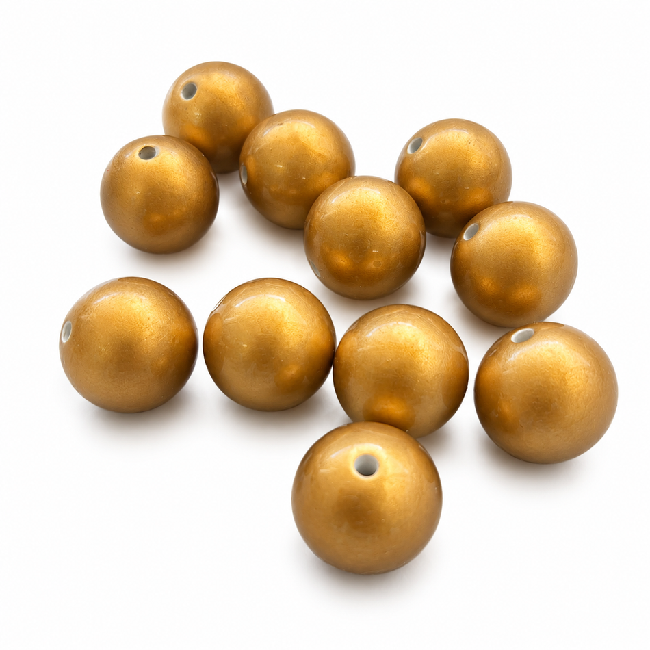 Acrylic Pearl Round Beads, Tan Size: about 20mm in diameter, hole: 2.5mm package of 10pcs