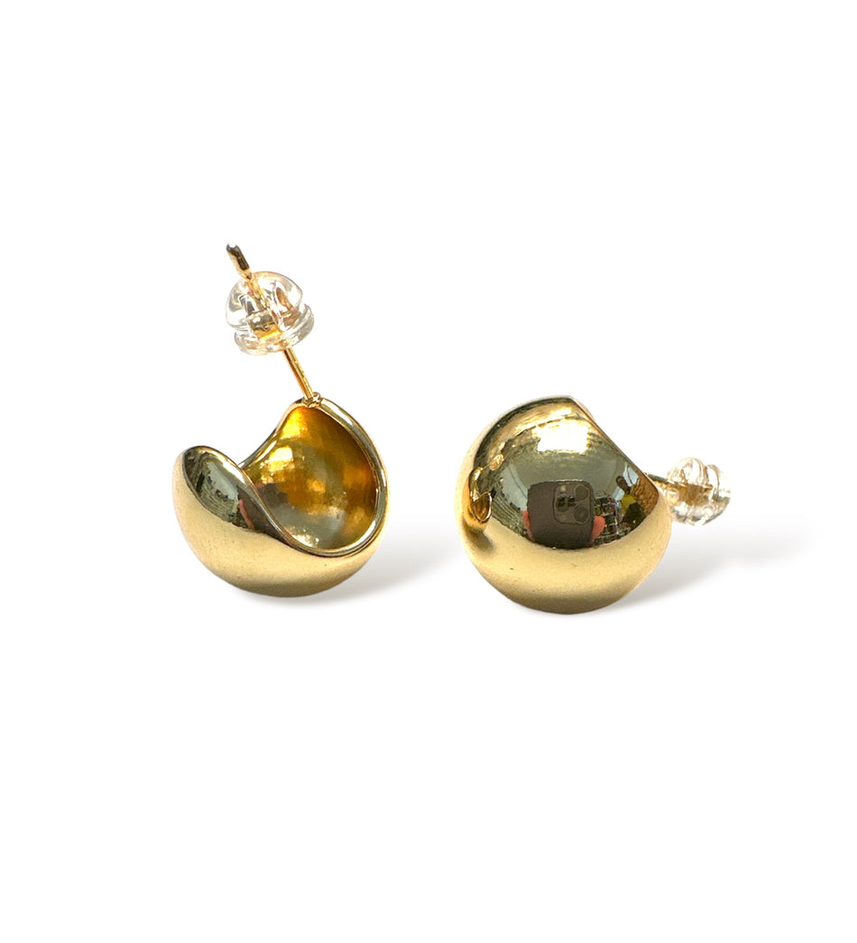Round Gold-Filled Earrings, 1 pair
