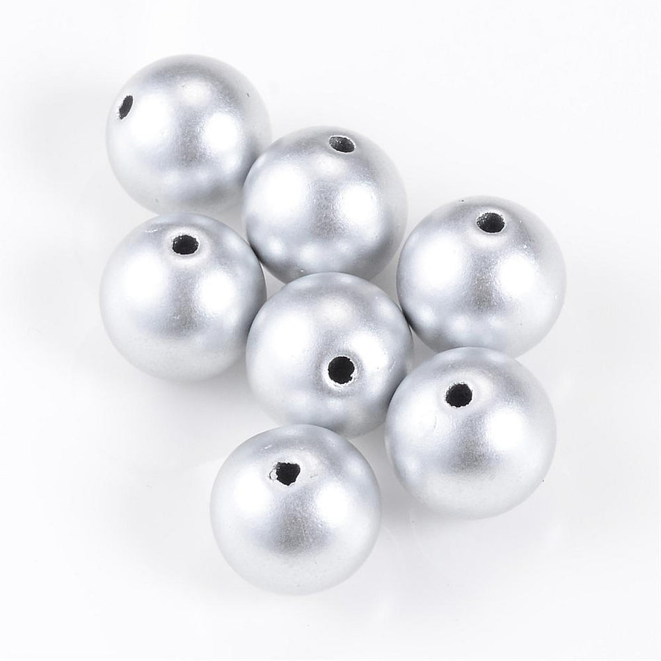 Acrylic Matte Round Beads 20mm, 4pcs