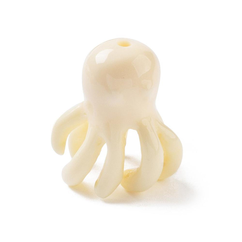Resin Octopus Bead 22mm, 2pcs