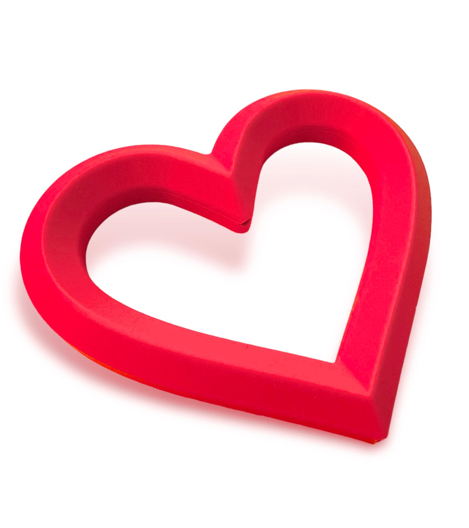 Rubber Heart 3 inches, 1pc