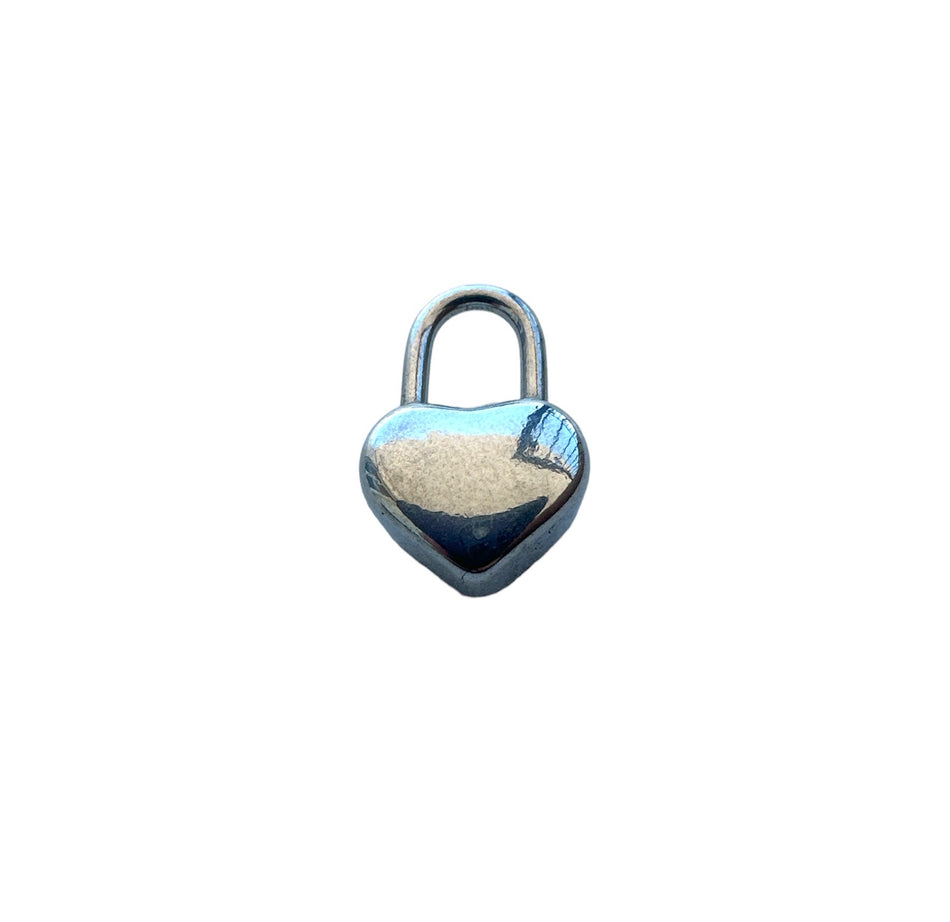 Stainless Steel Heart Lock, 2pcs