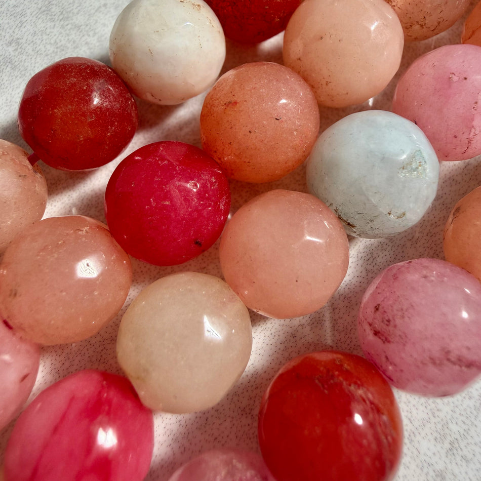 Multicolor Agate Faceted Bead 10mm Strand