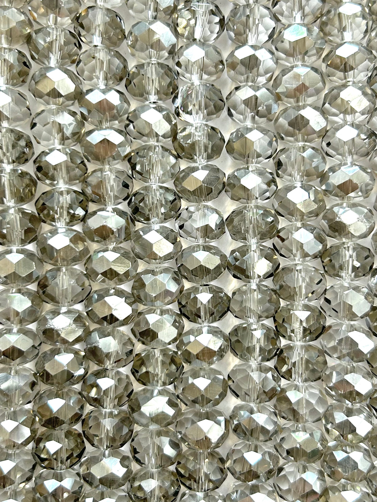Faceted Rondelle Crystal Bead Strand, 12mm – Damaris Beads