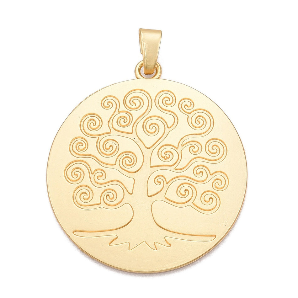 Gold-Filled Tree of Life Pendant 72mm, 1pc