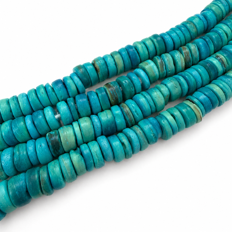 Wood Rondelle Bead 8mm Strand