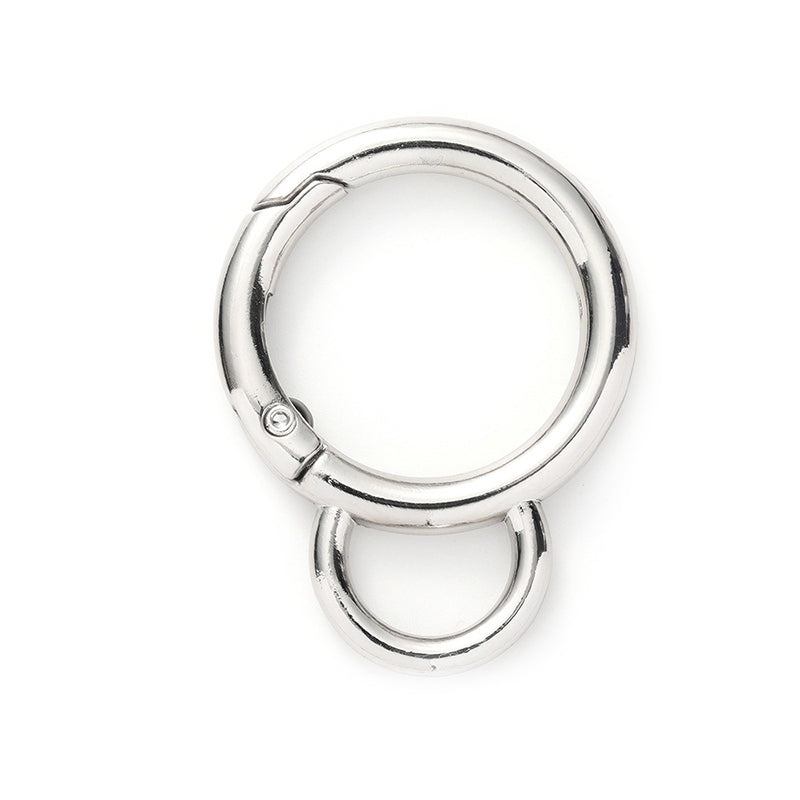 Silver Self Closing Clasp 44mm, 4pcs
