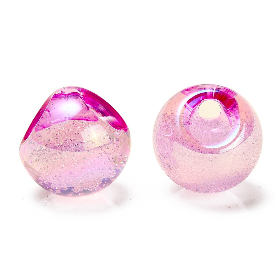 Bubbles Round Acrylic Beads 20mm, 10pcs