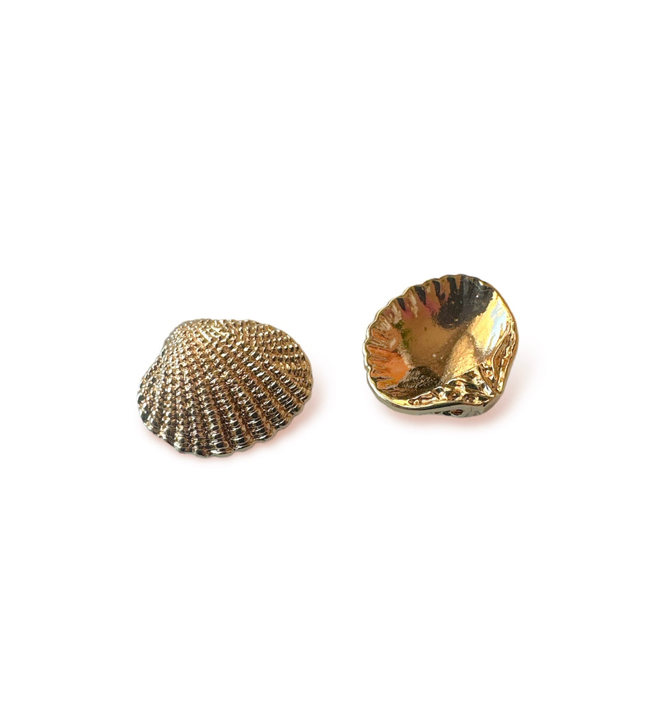 Gold-Filled Shell Charm 14mm, 4pcs