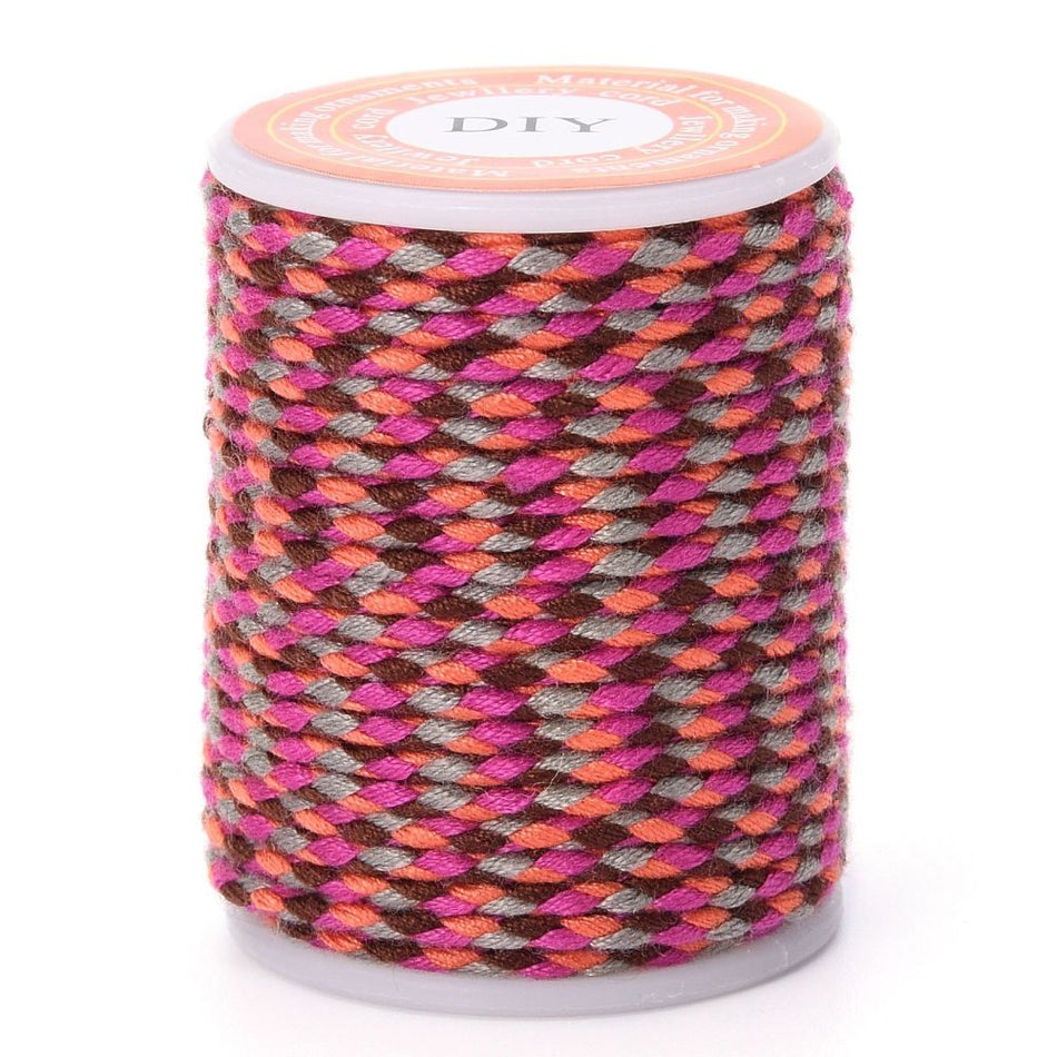 Multicolor Macrame Cord Roll, 1.5mm