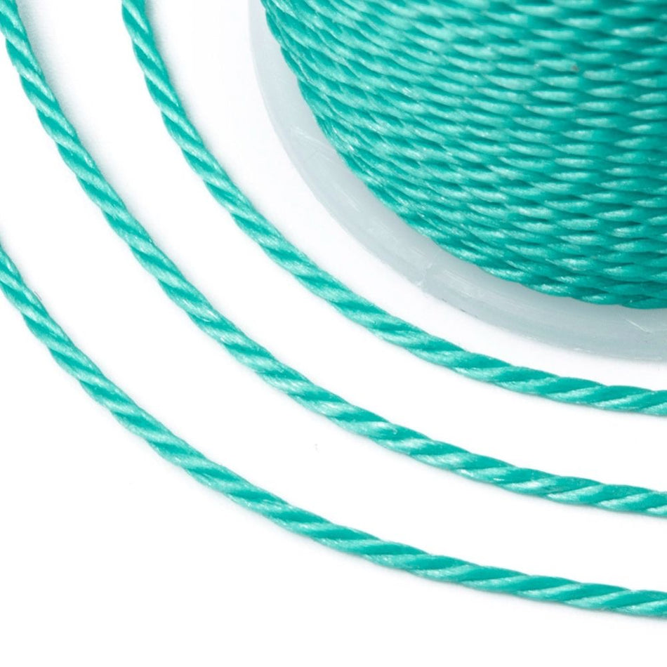 Twisted Waxed Cord Roll 1mm, 12 Yards