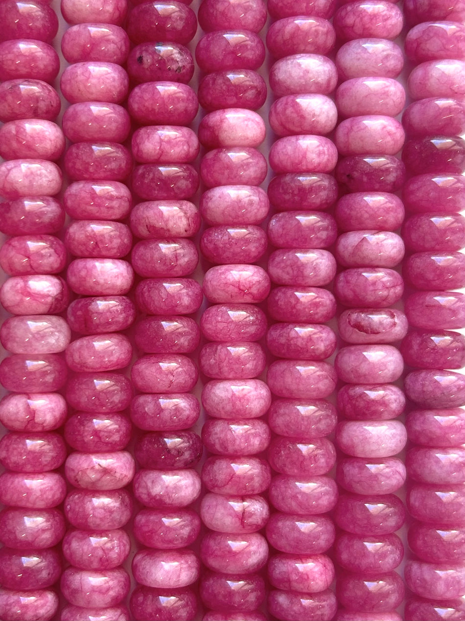 Rondelle Bead Jade Strand, 10mm