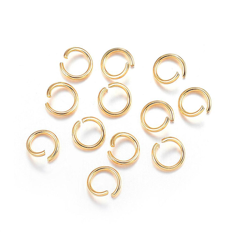 Stainless Steel Jump Rings 6mm, 50pcs