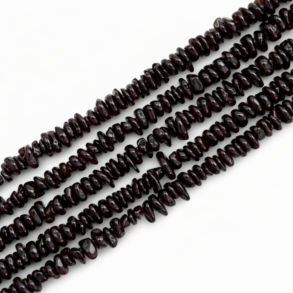 Red Garnet Gemstone Chip Bead 8mm Strand