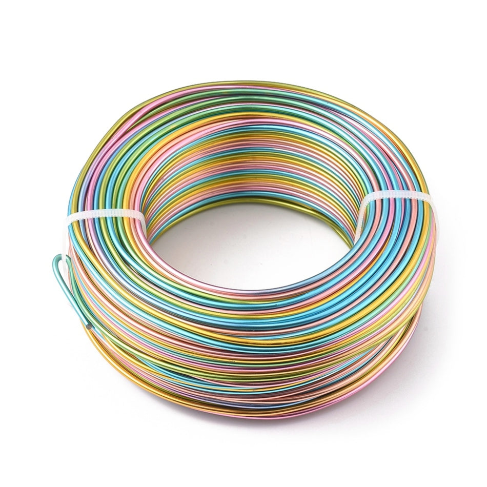 Multicolor Pastel Aluminum Wire, 12 Gauge