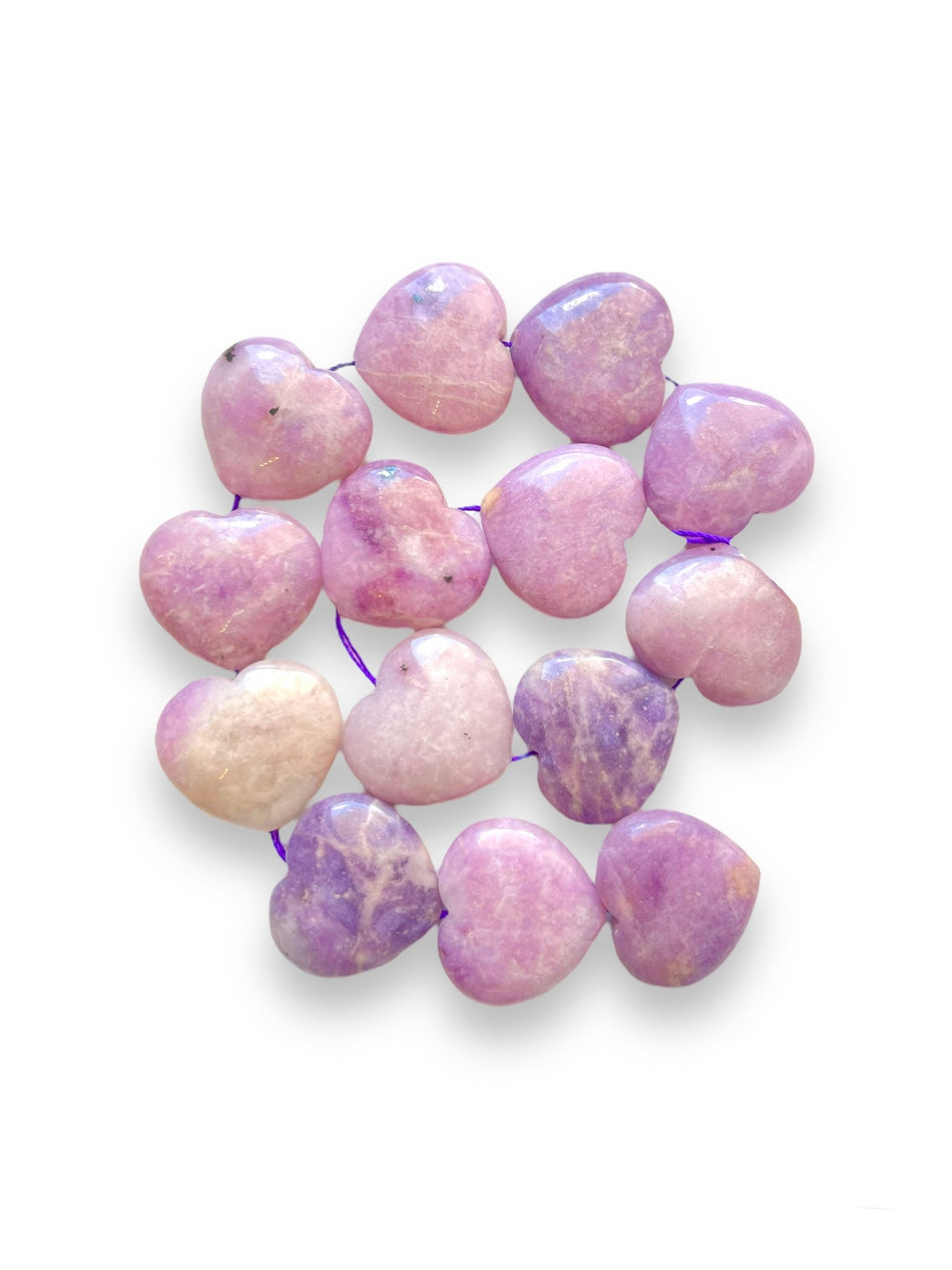 Amethyst Heart, 1pc