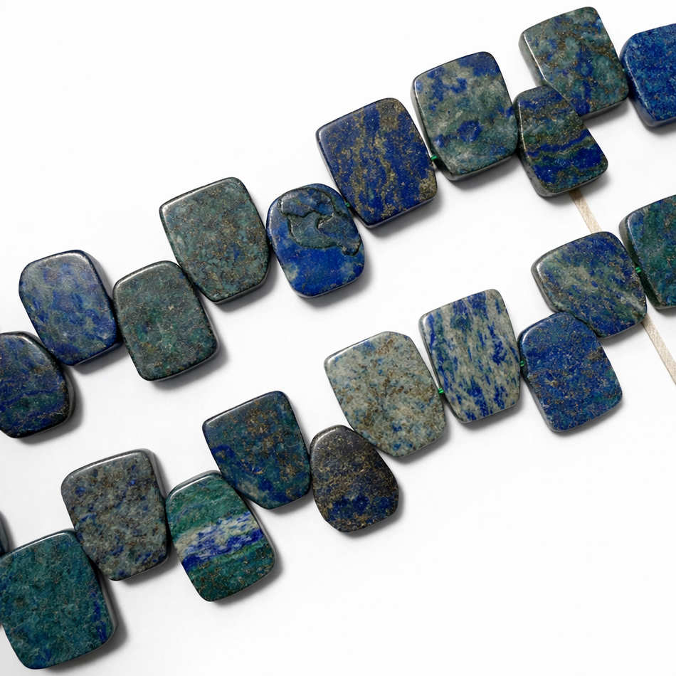 Lapislazuli Slice Bead 26mm Strand
