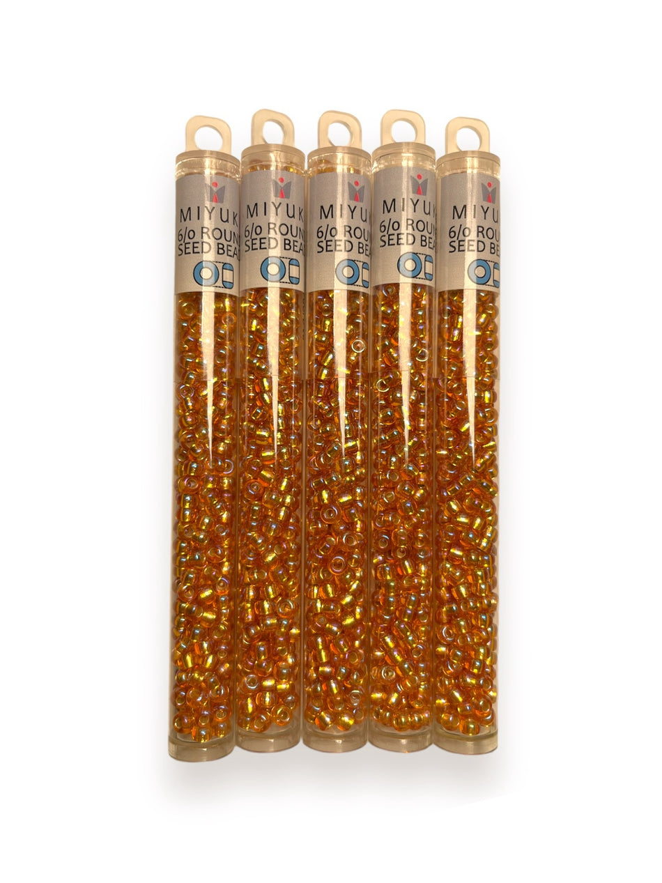 Gold AB Miyuki Seed Beads, 1 Tube