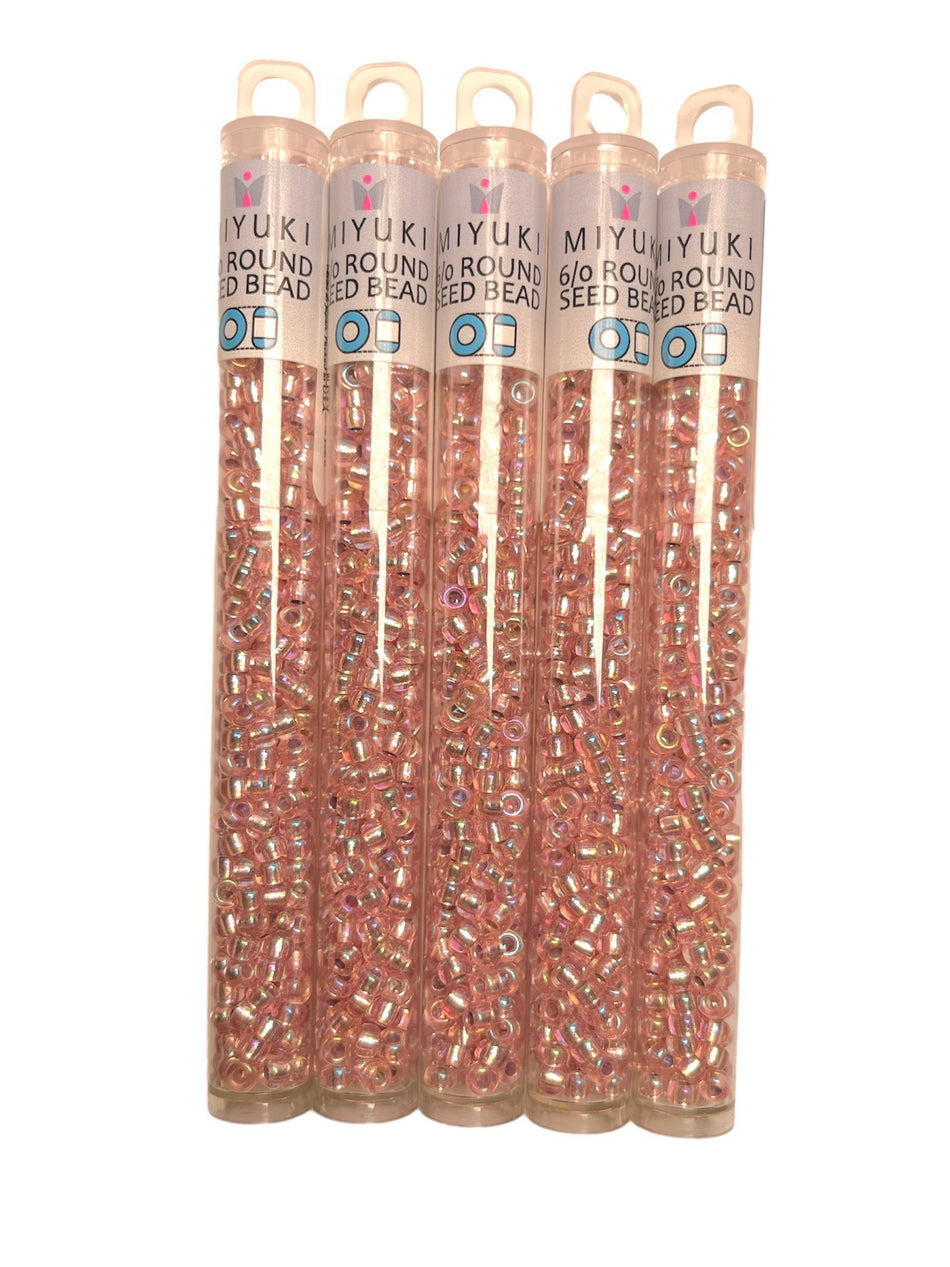 Blush Rose Miyuki Seed Beads, 1 Tube