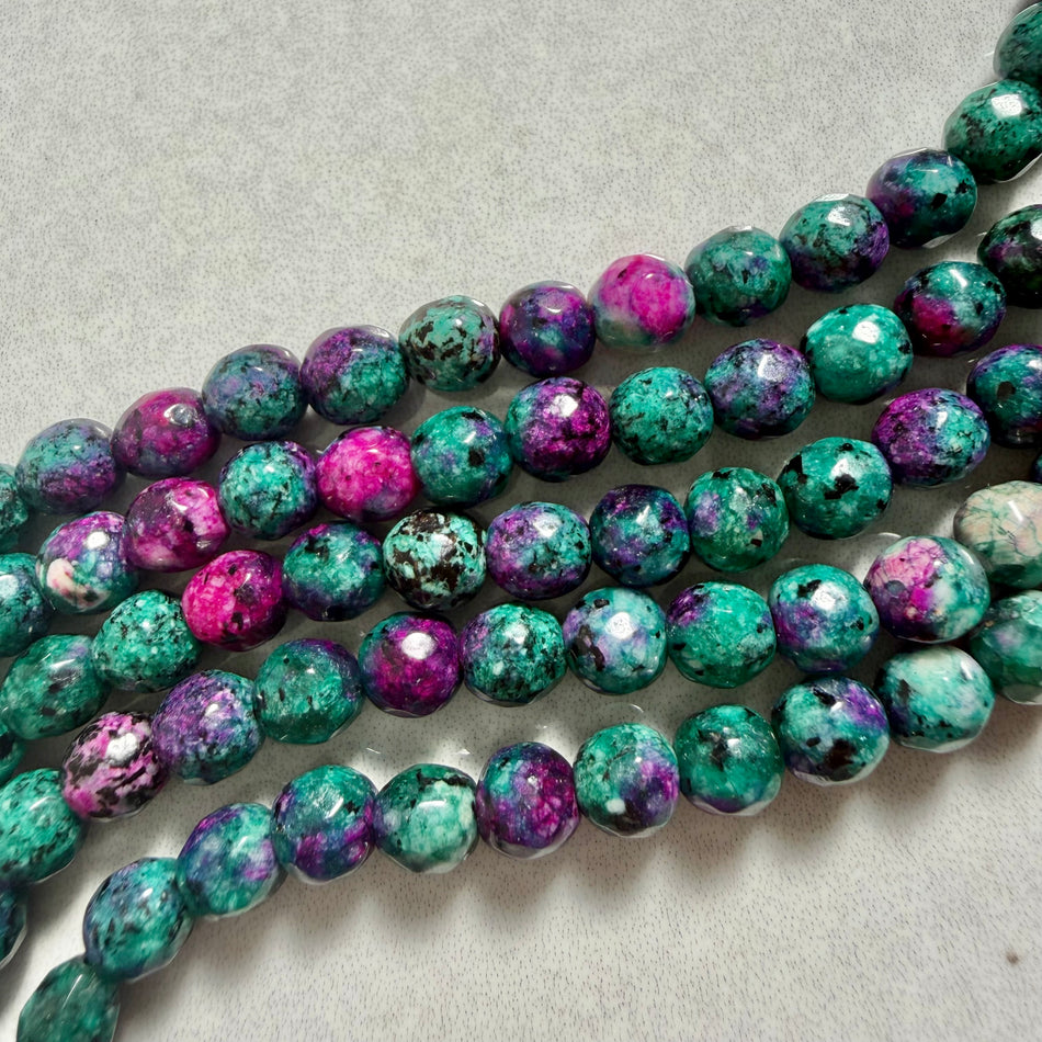 Faceted Round Gemstone Bead 6mm Strand
