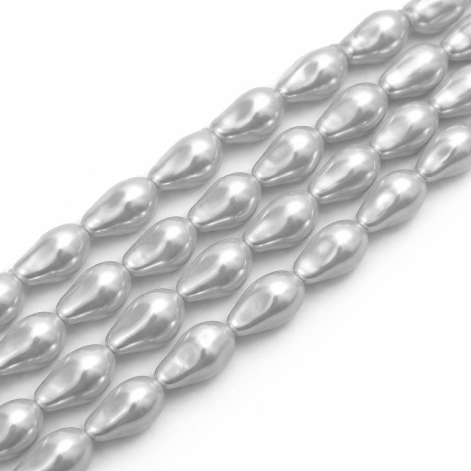 Shell Pearl Chunk Bead 18mm Strand