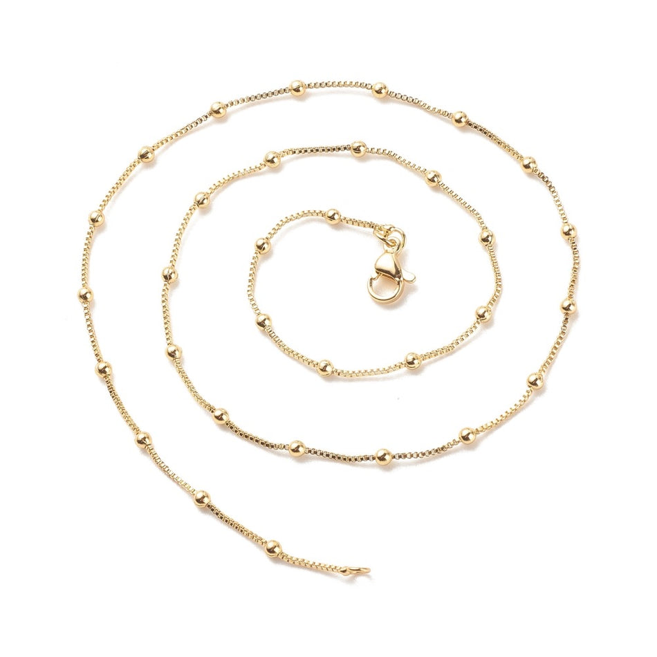 18k Gold-Plated Necklace, 17inches (44cm)