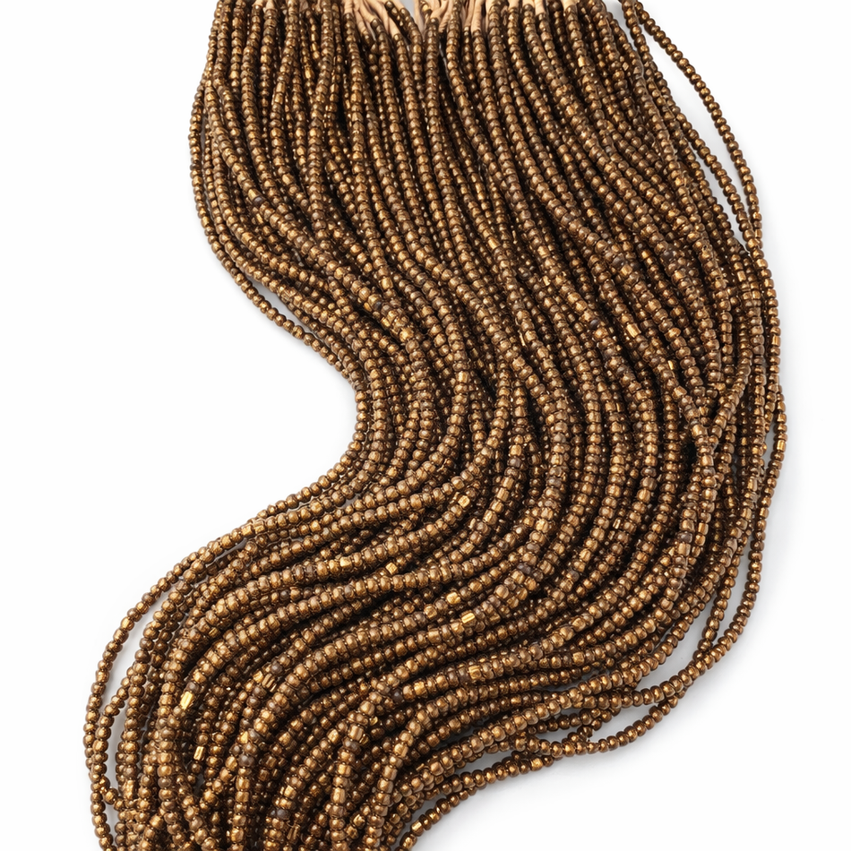 Seed Beads African Strand, Bronze color