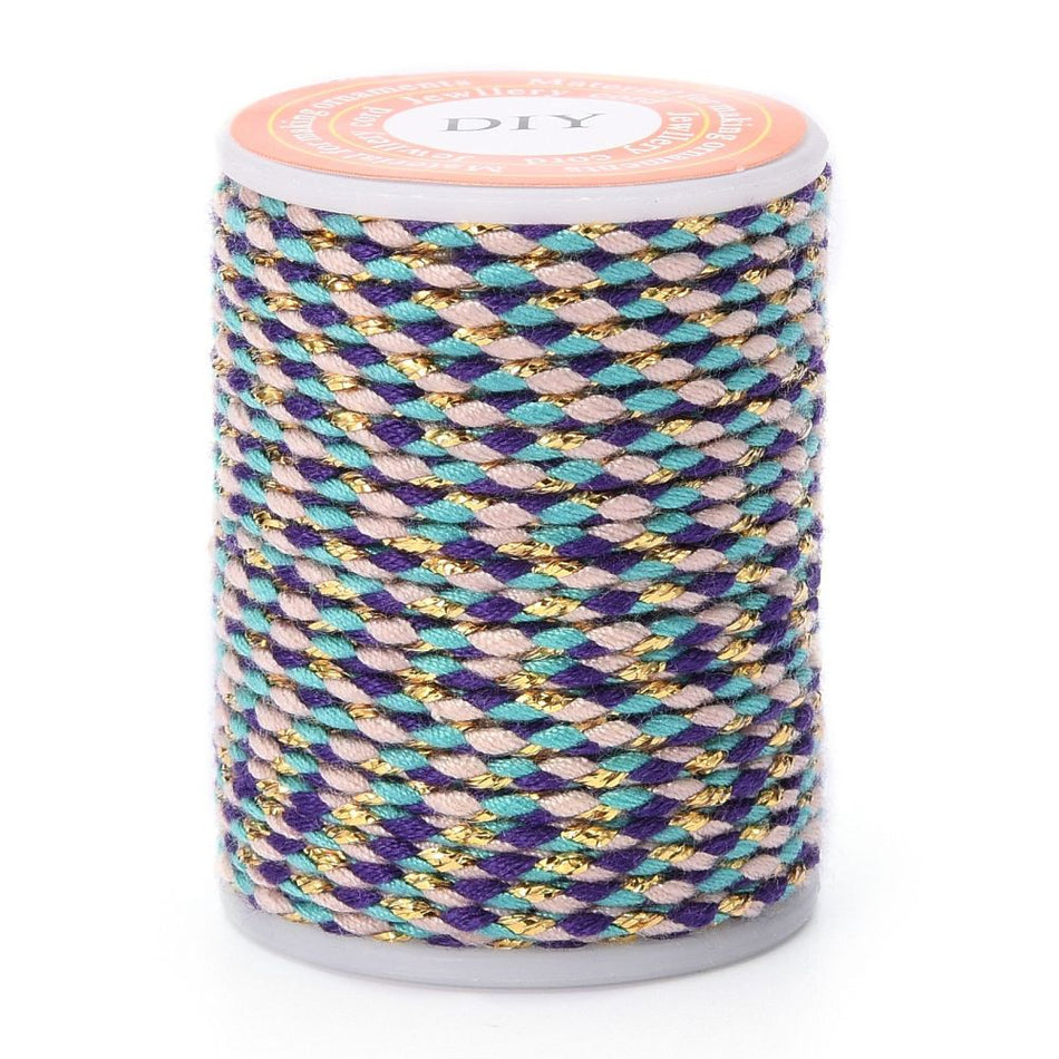 Multicolor Macrame Cord Roll, 1.5mm