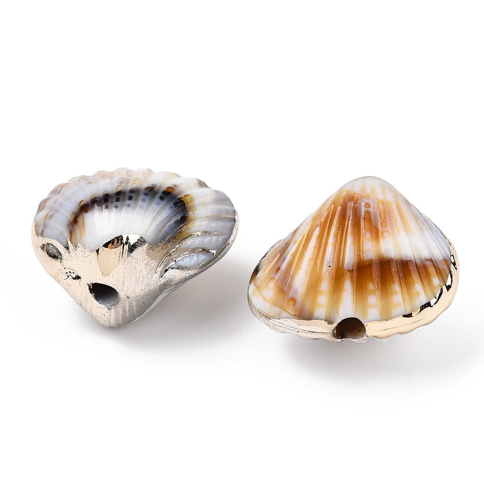 Shell Acrylic Beads 21mm,  8pcs