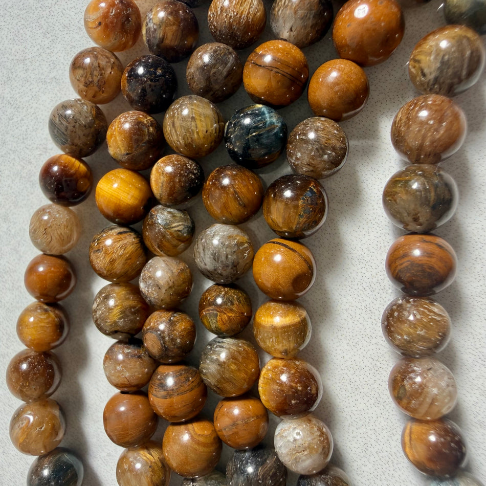 Round Tiger Eye Bead 6mm Strand