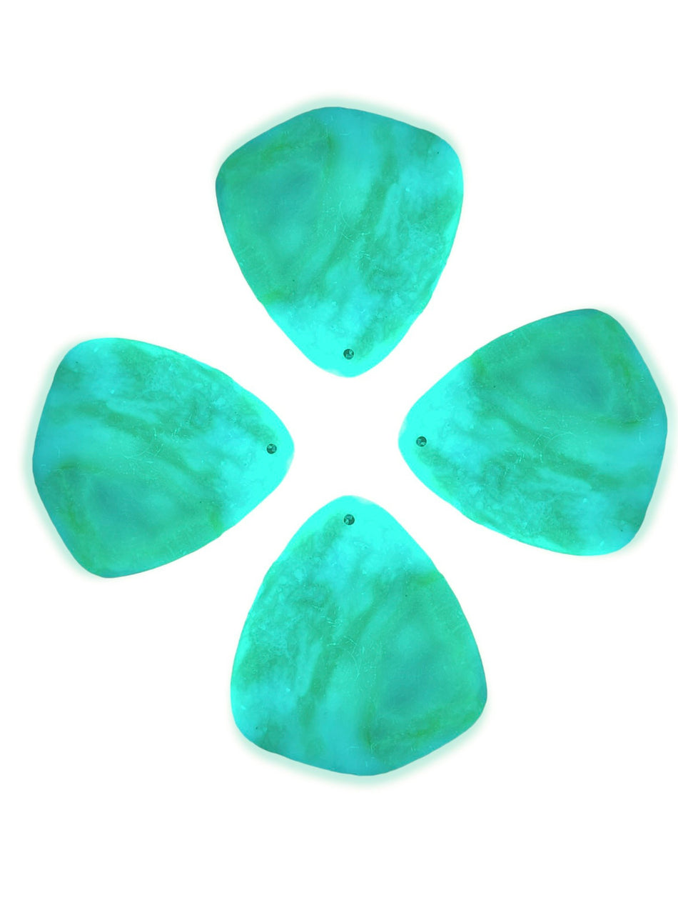 Leaf-Shape Jade Pendant 45mm, 1pc