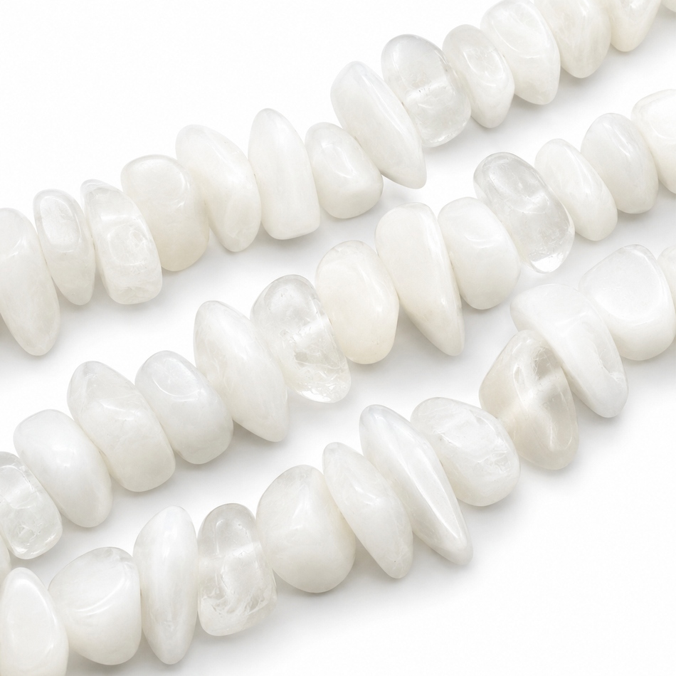 Matte Resin Chip Bead 20mm Strand