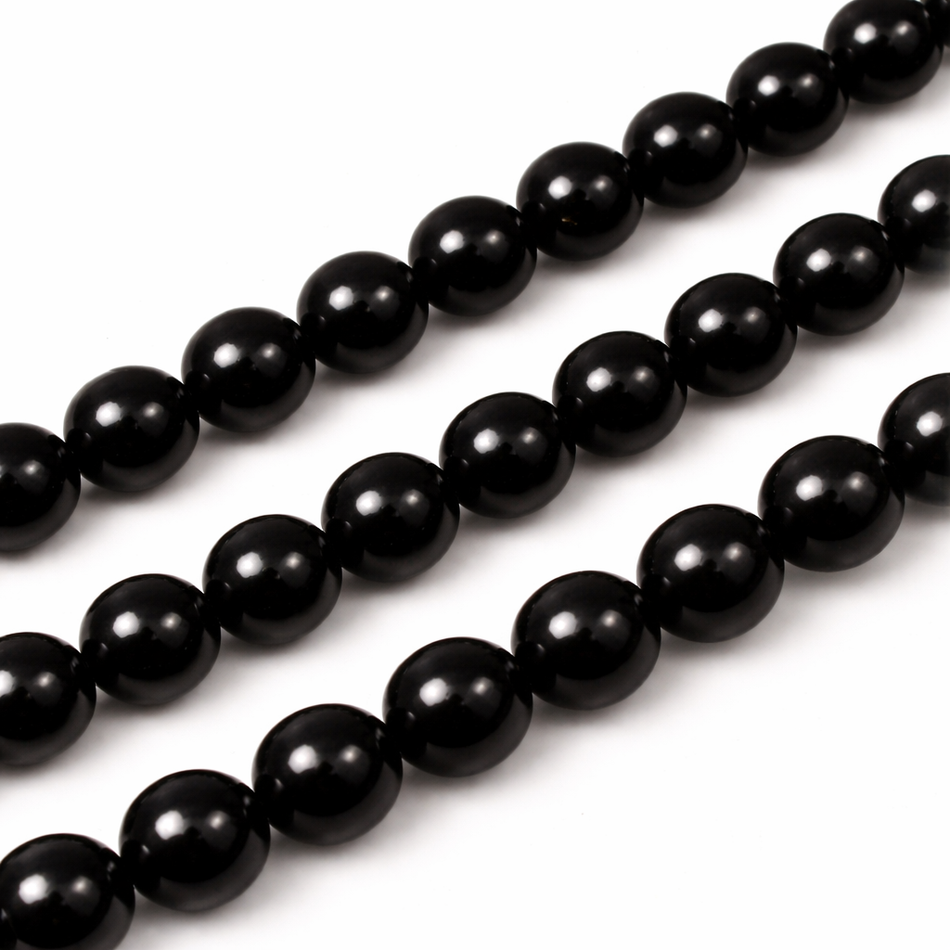 Round Natural Onyx Bead Strand