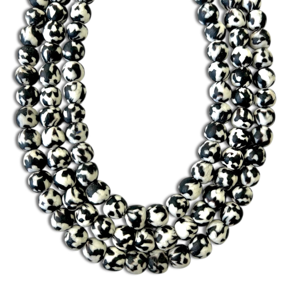 Round African Bead Strand, 14mm