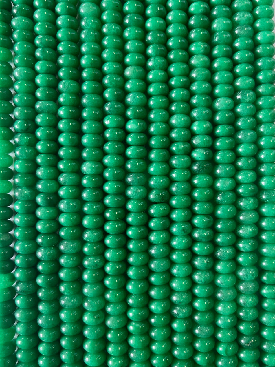 Rondelle Jade Bead Strand, 8mm